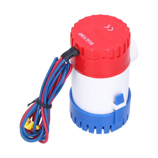 Länspump DC halvautomatisk strömbrytare Elektrisk liten dränkbar pump för avlopp Ger ström 12V/24V 350/500/750/1100GPH(12V 1100GPH)