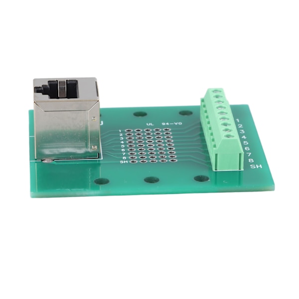RJ45 Ethernet-kontakt Breakout Board 8P8C Nätverksport Skruv terminalkort med fäste för datorer Router Switchar