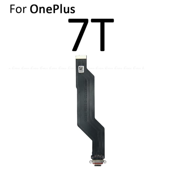 För Oneplus 3 3t 5 5t 6 6t 7 7t 8t 9 9r 8 Pro Type C USB Laddningsport Dockanslutning Flexkabel Ersättningsmonteringsdelar For OnePlus 7T