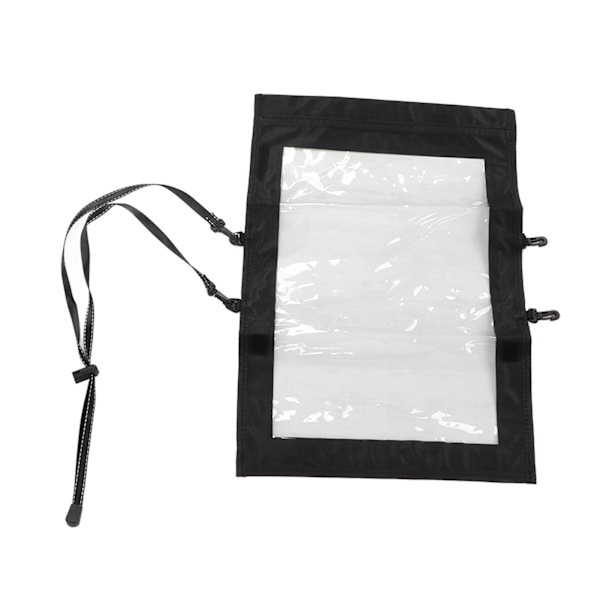 Transparent vandringskortpose med 2 ekstra stropper Vandafvisende TPU Map Dry Case til camping