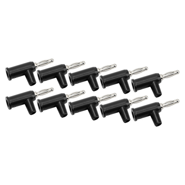 10 stk Lodfri Bananprop ABS Messing Lantern Åben Skrue Banankontakter til Inverter 4mm Sort