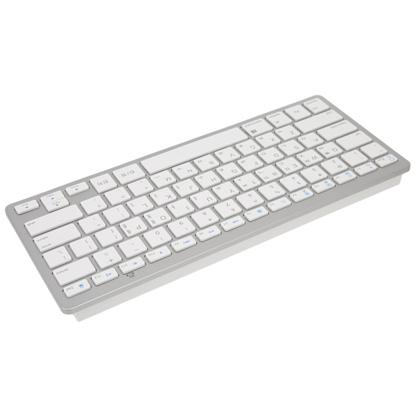 Trådløst tastatur Mini 78 taster Ultratynn bærbar hvit datamaskin tastatur for Android for OS X for IOS for Windows Koreansk