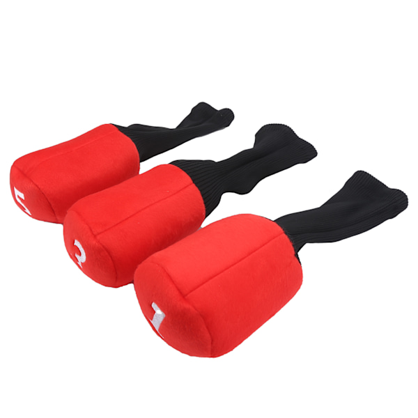 3 kpl kestäviä golfmailan päällisiä Headcover-mailojen suojukset kuljettajalle Fairway Wood Head