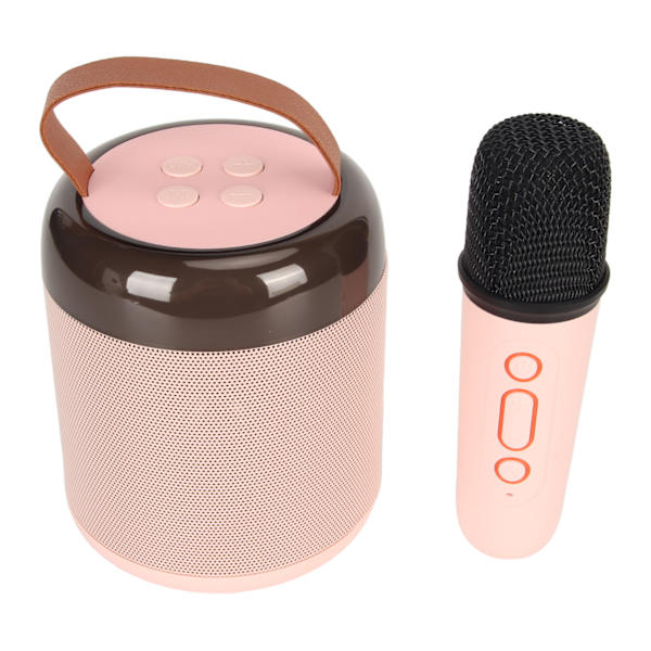 RGB-kaiutin 16 valonauhaa Kevyt kompakti, kannettava Bluetooth-kaiutin langattomalla mikrofonilla kotiin vaaleanpunainen