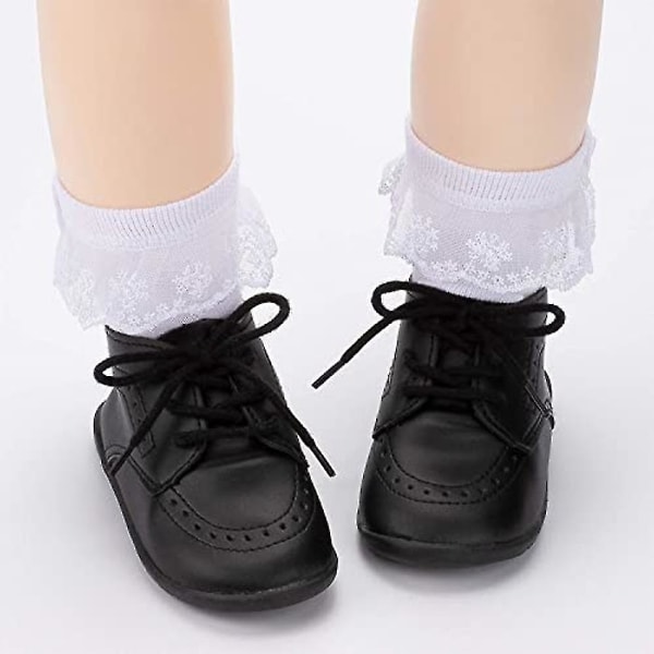 Pu Leather Loafers Gummi og myke såler Bryllupssko Småbarn walking sko black 12.5cm