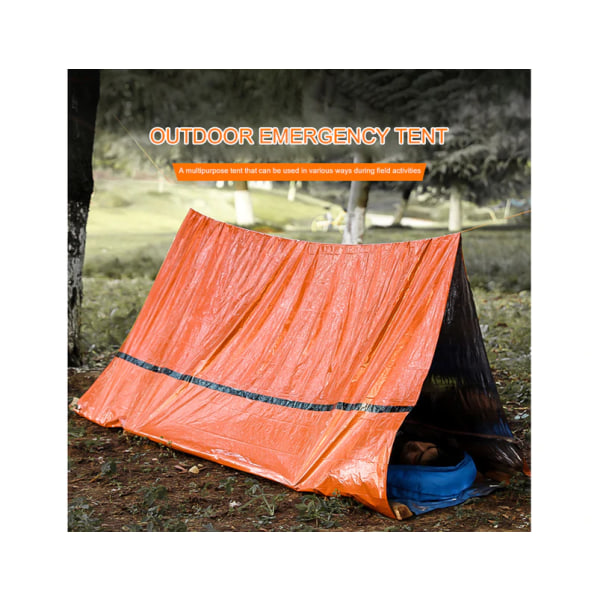 Bærbart Camping Termisk Tæppetelt til Outdoor Orange