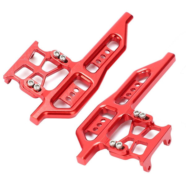 2kpl RC sivupolkimet alumiiniseosta Korvaa osat Axial SCX24 90081 C10 1/24 RC-autoihin Punainen