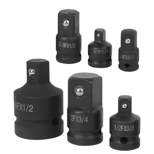 【NX】6st/set Impact Socket Converter Reducer Adapter Set 1/2in 1/4in 3/8in 3/4in
