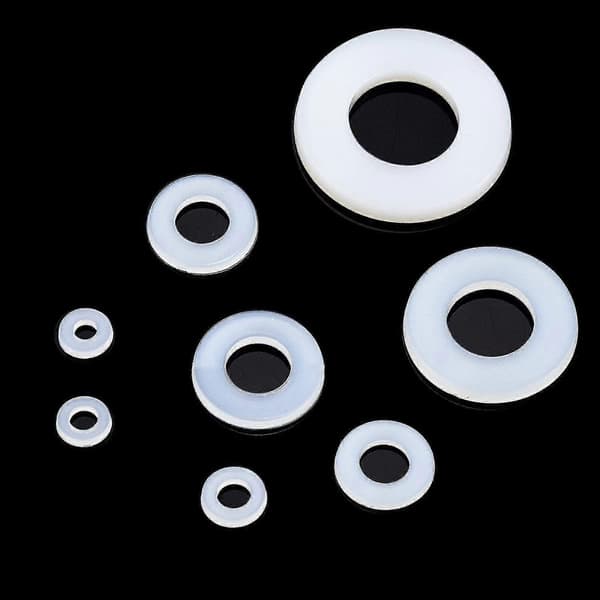 【NX】520 stk. nylonskiver, flade runde plastikafstandsstykker, assorterede