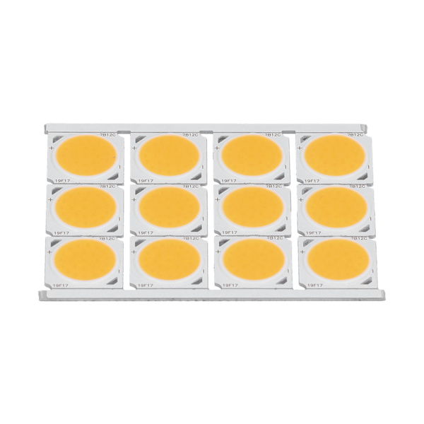 12 st COB-ljuskälla Högeffekt Runt LED-chip 12W 36‑41V 1080LM för gör-det-själv inomhusbelysningVarmt ljus