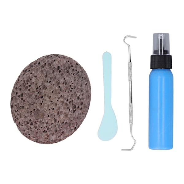 Picking Rock Kit Latex Vaddering Platt Rund Sten Gör det själv Avkopplande Relief Pick Rock Toy för Vuxna Tonåringar Barn Blå Latex