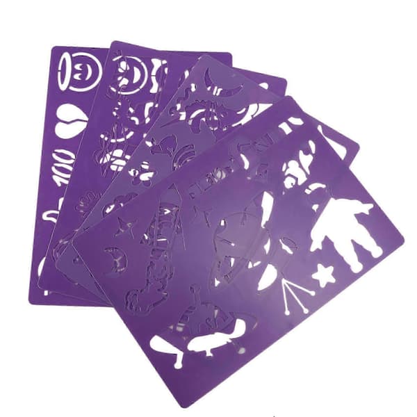 20 stk. plastskabeloner til tegninger, jul Halloween DIY-håndværk til børn Multicolor