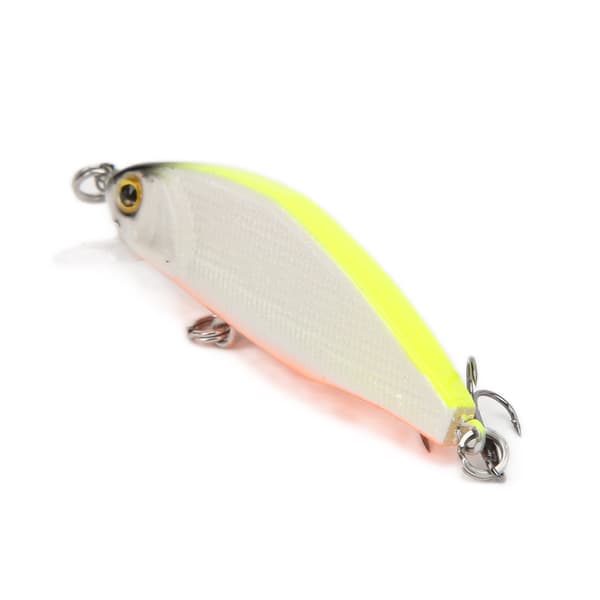 Fiskedrag Mini Deep Diving 3D Ögon Minnow Fiskedrag Crankbaits för Sötvattensfiske 2#