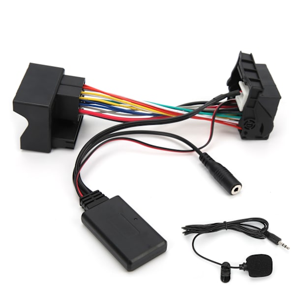 12-pins Bluetooth AUX-IN-kabel Stereolydadapter med mikrofon Passer for Peugeot 207 307 407 308