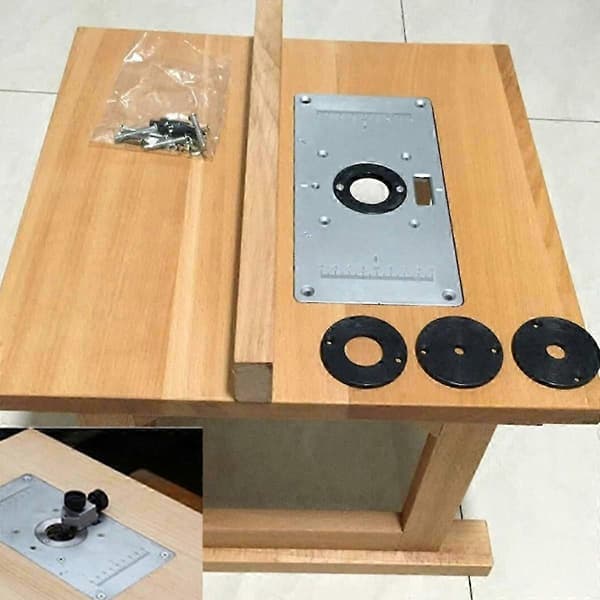 1 stk. bøssing for fresebord i aluminium for trebearbeiding
