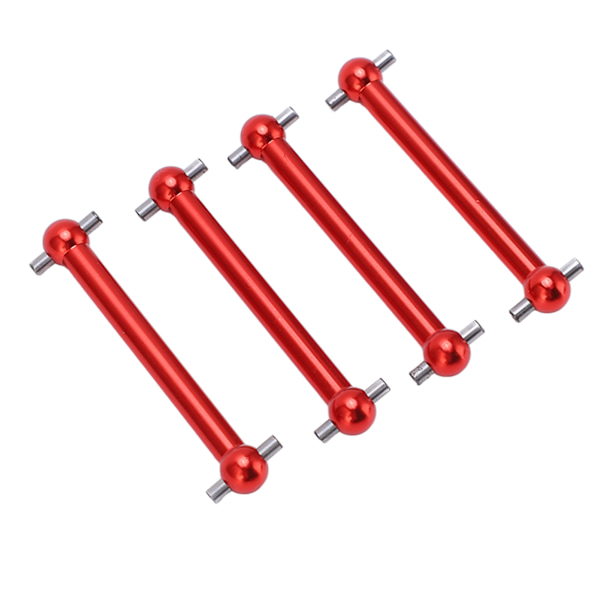 4st RC Metal Dog Bone Drivaxel Fram och Bak Universal Dog Bone för Tamiya TT02B 1/10 RC Car Upgrade PartsRed