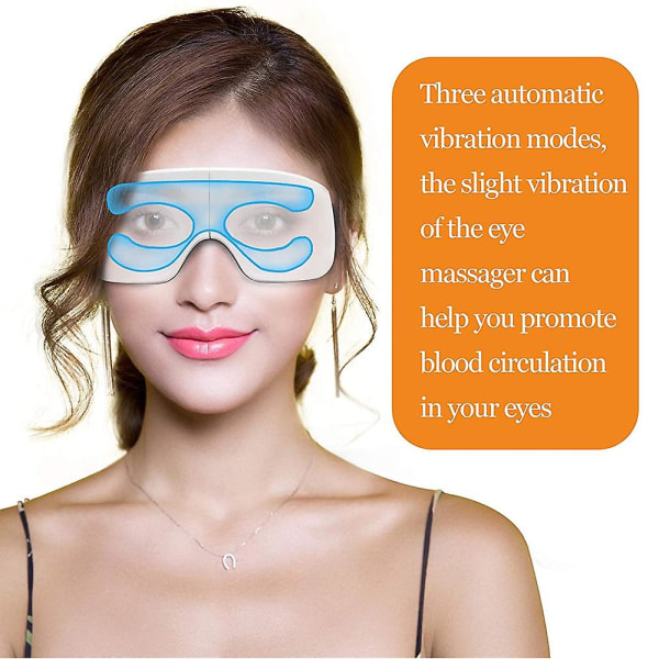 Unimaski lämmöllä, Bluetooth Music ladattava silmähierontalaite lievittää silmien turvotusta ja parantaa unta