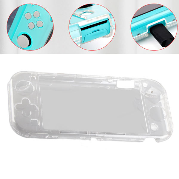Spelkonsolfodral Ljus Klart hårt skydd Bakstycke AntiScratch-skyddande tillbehör för Switch Lite