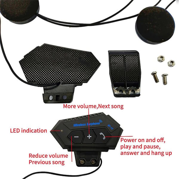 【NX】Hjälmhörlurar Motorcykelheadset Intercom Motorcykelmikrofon Mic