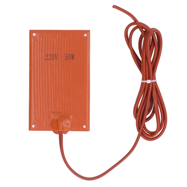 Silikoni Lämmityspäällyste Lämmityspäällyste Lämmityselementti 90x150mm AC 220V Sähkökaapeille 50W