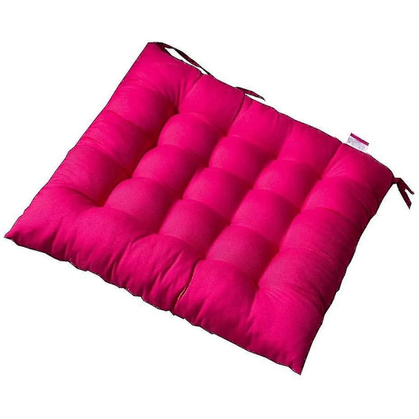 Solid Color Chair Cushion - 40x40x5 cm - Rose Red