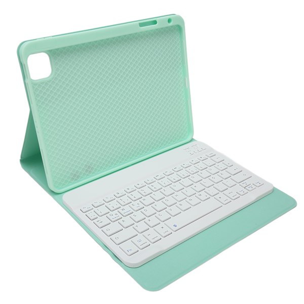 Tysk Tabletfodral med Tangentbord för IOS-surfplatta Air 4 5 10,9 tum för IOS-surfplatta Pro 11 tum 32,8 fot Smart Tangentbordsfodral Grön