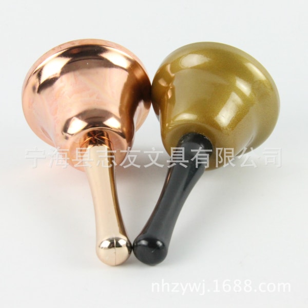 Hand Bell Metal Tea Bell Service Bell Gold Käsi Bell Pe Käsi Bell Vilpitön koti rose gold 65x120mm