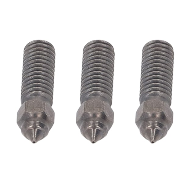 3 stk hærdede ståldyser Højflow-dysekit 3D-printerekstruderdyse til Sovol Sv06 Plus 1,75 mm filament 0,4 mm