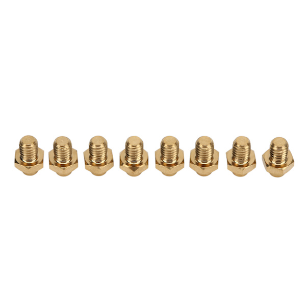 RISK 8 stk. Mountainbike Pedal Bolte Titanium Legering Anti-Slip Cykel Pedal Skruer Pins Studs M4x5mm Guld