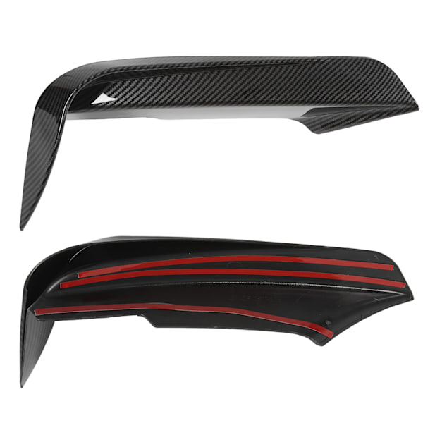 2kpl Etupuskurin tuuletusaukko Canard Splitter Vasen Oikea ABS Tuuliveitsi Korvaus 3-sarjalle F30 F31 F3 320i 328i M Sport Carbon Fiber Style