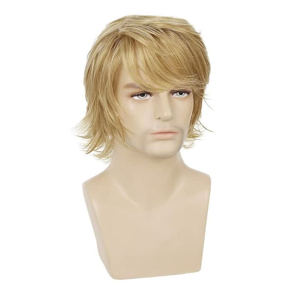 【NX】Blonde parykker kompatible med menn