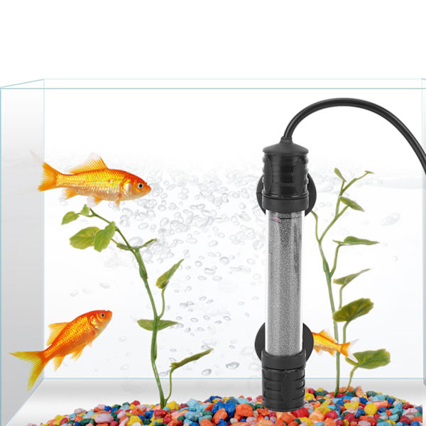 Akvarium Intelligent Elektronisk Varmelegeme Fish Tank Mini Anti Explosion Konstant Temperatur Vandvarmer EU-stik 220V(50W)