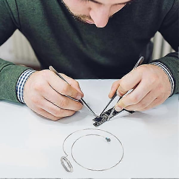 Stykke forstørrelsesglass i rustfritt stål for urmakere og gullsmeder