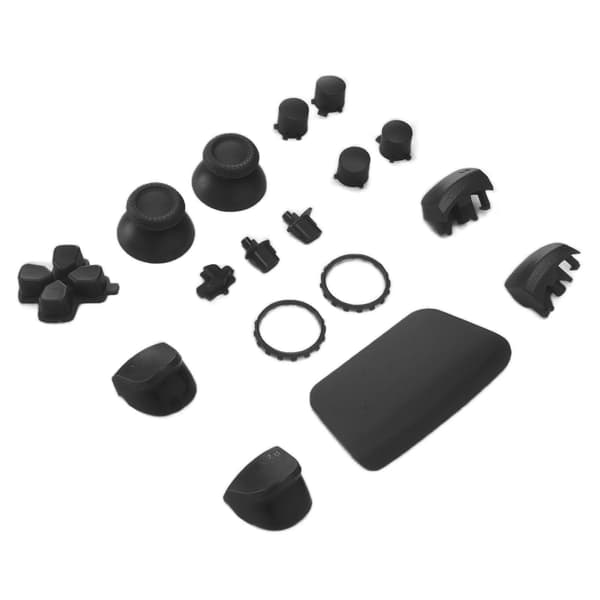 【NX】Erstatningsknapper L2 R2 Fuld knapsæt Reparationssæt Kompatibel med erstatningsknapper Kompatibel med PS5 Controller Sort