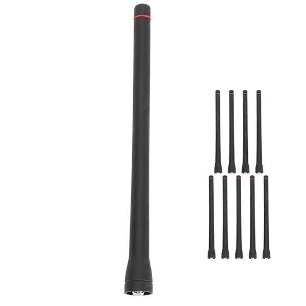 10 st FASC55V Kort VHF Antenn WalkieTalkie Radio Tillbehör för COM ICF3/F11/F14