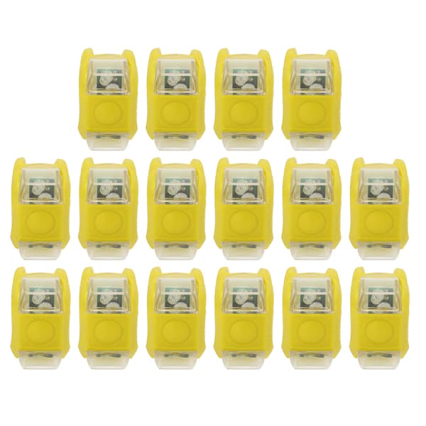 16 stk LED Båtnasjonalitetslys 3 Moduser Enkel Installasjon Lys Sterk Sikker Advarsel Båtlys for Båter Gule