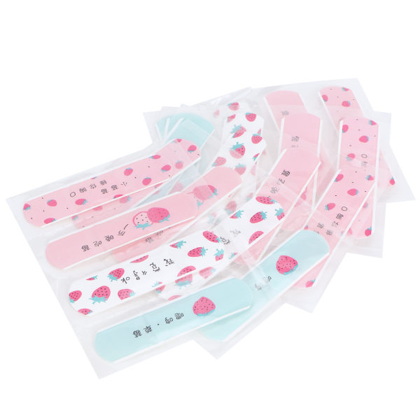 20 stk. søde klæbende bandager til udendørs bærbar førstehjælp til børn Børnejordbærmønster