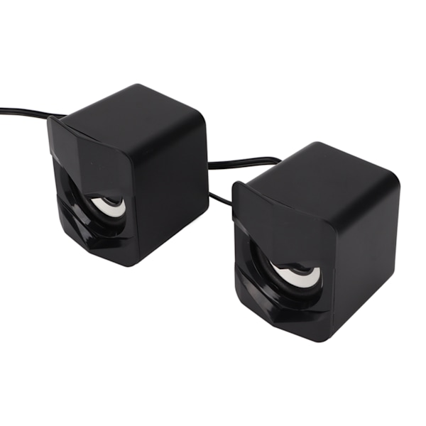 Desktop-högtalare USB-driven tung subwoofer Desktop-mini-LED-högtalare för PalyStation4 hemdator LaptopBlack