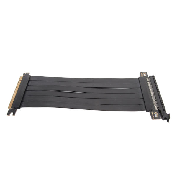 PCIE 3.0 X16 Forlængerkabel Høj Skærmende Egenskab 180 Grader Fleksibel PCIE 3.0 Forlængerkabel til Grafikkort Sort 40cm/15,7in