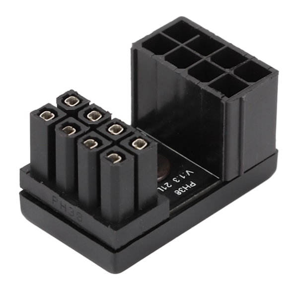 180 graders vinklet adapter fastloddet 8-pins hunn til 8-pins hann-adapter med isolasjonsdeksel for stasjonære grafikkort (PH38A+ 1 STK)