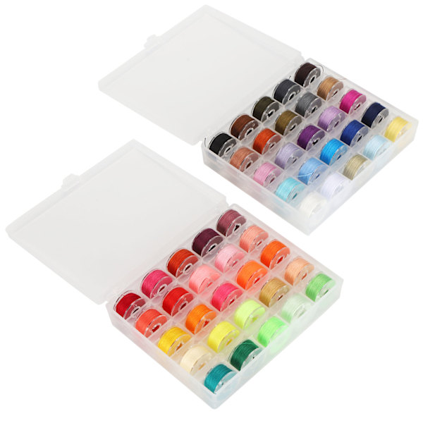 50Colors DIY sytråd Färgglada polyester sytrådar för handmaskinsömnad