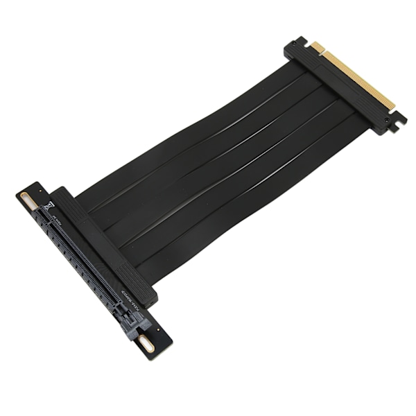 PCIE 4.0 X16 Nouseutinkaapeli Näytönohjaimen jatkokaapeli 90 asteen korkea nopeus GPU-sovitinkaapeli musta