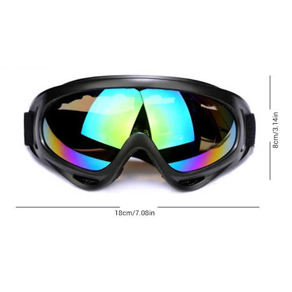 Anti UV tuulenpitävät pölytiiviit urheilulasit säädettävällä kuminauhalla