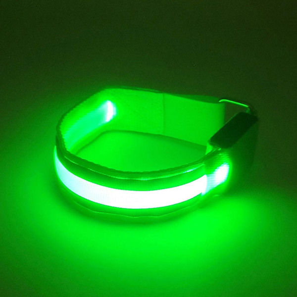 2 stk. Selvlysende LED-armbånd USB-oppladbart sikkerhetsrefleksarmbånd for løping, sykling, trening, nattløping