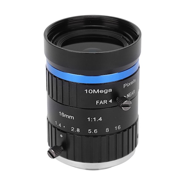 10 MP objektiv C-fäste 16 mm brännvidd 1 tum bildformat Manuell bländare för industriell kamera