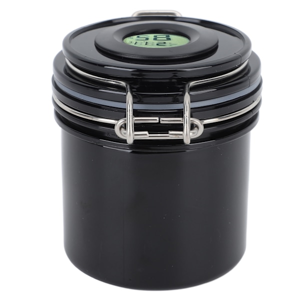 Øjenvippelim Opbevaringsboks 250ml Termometer Hygrometer Vippeforlængelse Lim Opbevaringsbeholder Sort
