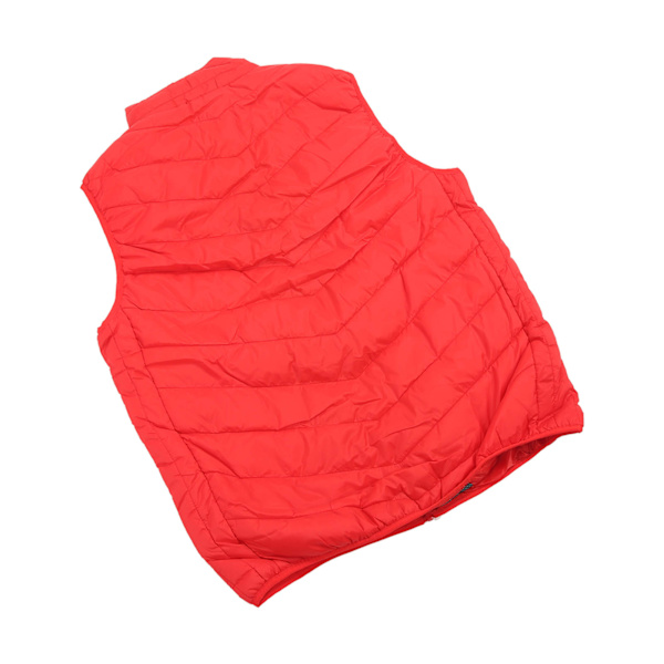 USB Elektrisk Oppvarmet Vest DC 5V Nylon og Polyester Rask Oppvarming Lett Vaskbar Elektrisk Vest for Menn Kvinner Rød 2XL
