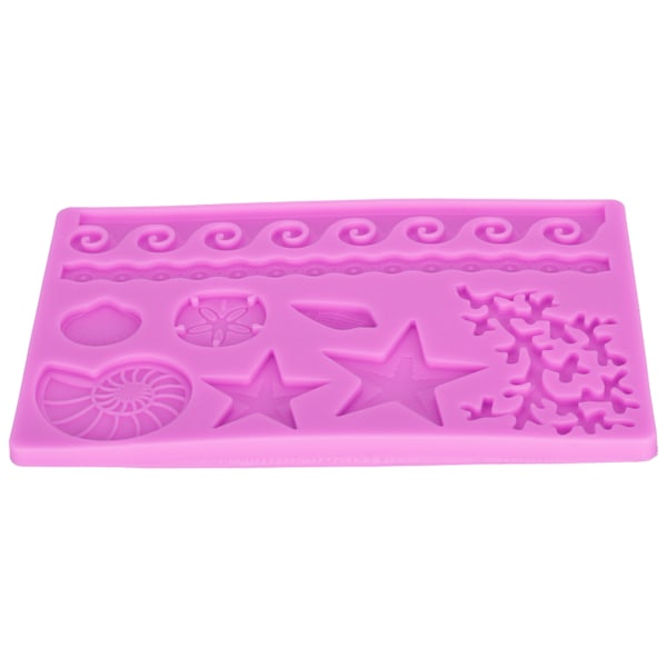 Silikonform med maritimt tema til fondantkager, DIY chokolade, slik, håndværk