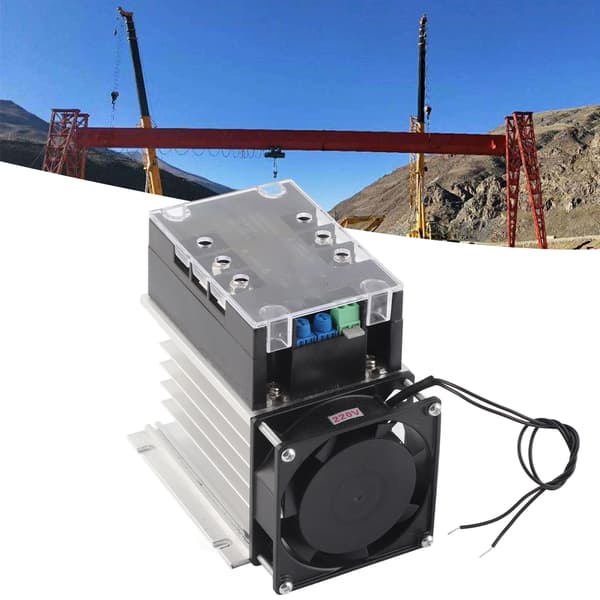 Soft Start Controller Industriel Kontrol Tilbehør Aluminium Bund til Enkelt / 2-Faset Motor (Modul Radiator)
