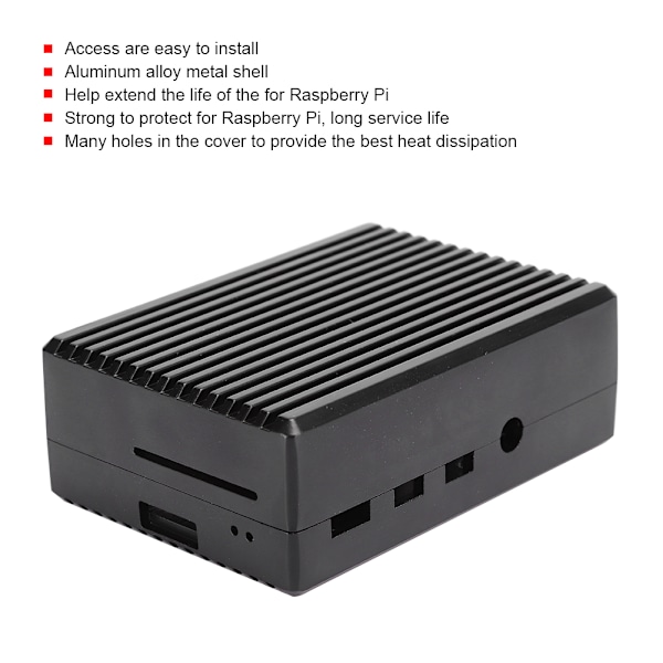 Passivt kølecover til Raspberry Pi 4B Computertilbehør i metal aluminiumlegering